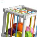 Baby Shape Sorter Storage Cube Bin Training Games Kitchen Fruits Toys Kids.