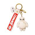 Baymax Keychains Cartoon Big Hero Six Doll Pendant Key Chains Fashion Cute Small Gift Disney Series Keyring Accessories. 