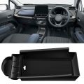 Car Center Console Armrest Storage Box Organizer Tray Black.