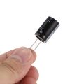 10 Pcs black 2200uF 25V Radial Aluminum Electrolytic Capacitors 1.3*1.3*2.1cm - black.