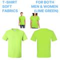 T-Shirt Soft & Comfortable Elastic Fabrics (For Both Men & Women) Lime Green.