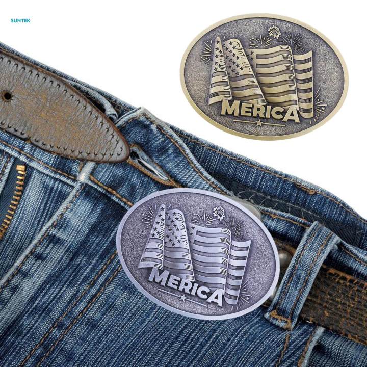 Cowboy%20Belt%20Buckle%20Novelty%20Vintage%20Women%20Alloy%20American%20Flag%20Shaped%20Buckles%20for%20Daily,%20Party,%20Wedding%20Use%20,%20Grey%20-%20Image%208