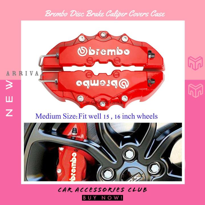 Car Brake Caliper Front Rear 3D Brembo Disc Brake Caliper Covers Case 2 pcs