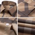 Plaid Shirts For Men‘s Long Sleeve Luxury Fashion Clothing Easy Care Soft Business Casual Print Thin Smart Camisa Formal Shirt. 
