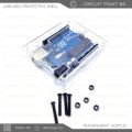 Premium Transparent Acrylic Protective Shell for Arduino UNO R3/DIP/SMD/WiFi - Durable Acrylic Box for Electronics Projects. 