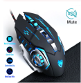 GOLD Gaming Mouse Mause T9 DPI Adjustable Computer Optical LED Game Mice Wired USB Games Cable Silent Mouse for Professional Gamer. 