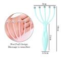 Scalp Massager Tool Protable Handheld Five Fingers Claw Steel Ball Relaxation Head Massager For Home Office Travel. 