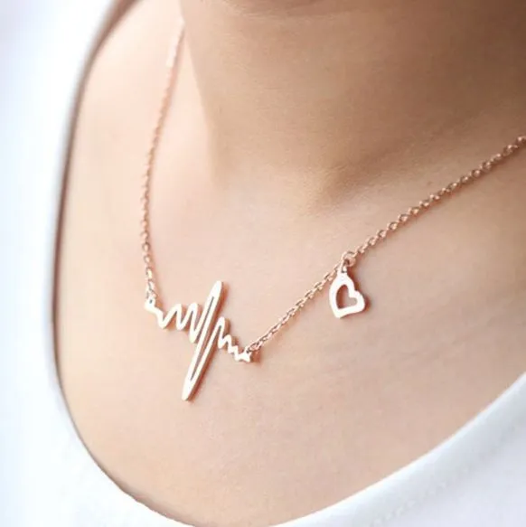 Exclusive%20Heart%20beat%20ECG%20Alloy%20Necklace%20for%20Women%20-%20Image%202