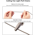 ZOROOM 16Pcs Ceiling Fan Pull Chain Set,Bulb and Fan Pattern Pull Chain Extension Fan Pull Chain Pendant 12 Inch (Red Bronze). 