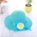 Sagit Baby Kids Girl Summer Floral Flower Straw Visor Sun Hat Beach Hats. 