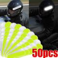 Fluorescent Car Lights Reflective Strips Warning Stickers and Decals Cars Motorcycle Helmets Reflection Warning Sticker. 