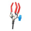 Lab Clamp 3 Prong Finger Adjust Jaw with Scientific Extension Adjustable Black Laboratory Stand Clip.