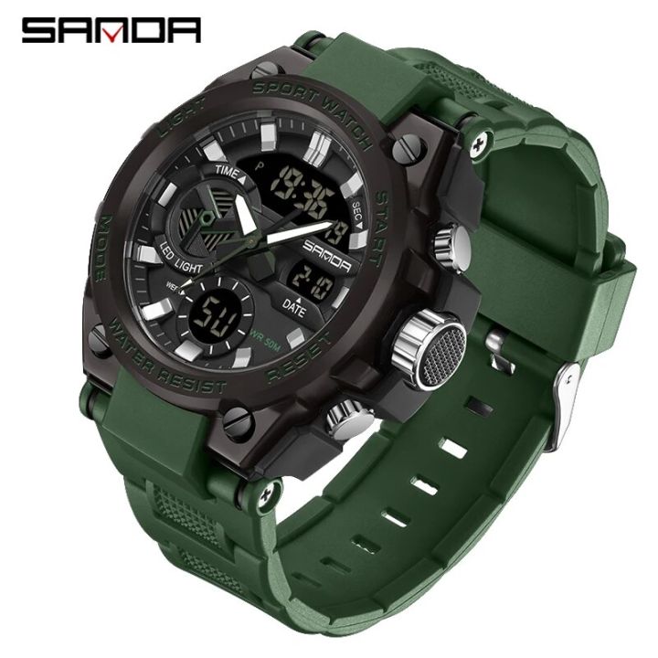 SAMDA%20New%20Sport%20Watches%20For%20Men%2050M%20Waterproof%20LED%20Clock%20Alarm%20Dual%20Display%20Quartz%20Wristwatch%20Military%20Resisitant%20Mens%20Watch%20-%20Image%207