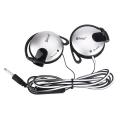 Ear Hook Wired Headphone Portable 3.5mm Line Type Tablet Mobile Phone for Shini Q140. 