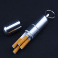 Mini Box Cigarete Case Holder Capsule Portable Aluminum Alloy Waterproof Round Pocket Lighter. 