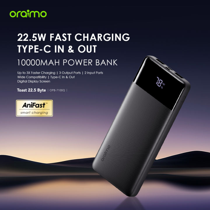 oraimo%20Toast%2022.5%20Byte%2010000mAh%2022.5W%20Power%20Bank%20(OPB-7100Q)%20-%20Image%205