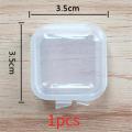 Mini Storage Box Portable Parts Tool Boxes Small Finishing Container Home Organizer Transparent Square Plastic Box Boxes Set.