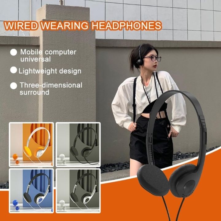 Y2K%20Headset%20Earphones%20Lightweight%20and%20Stylish%20HiFi%20Sound%20Headphone%20Music%20Corded%20Headset%20Noise%20Reduction%2096BA%20-%20Image%204