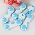 2pcs Anti-baby drawer lock child safety lock protective safety buckle lock anti-pinch finger. 