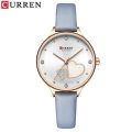 Inspried bye CURREN C9077L Brown PU Leather Analog Watch For Women - Black & Brown.