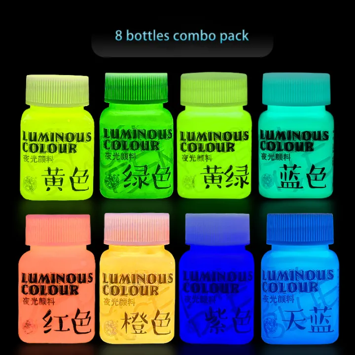 Fluorescent%20Acrylic%20Glow%20In%20The%20Dark%20Paint%20Brightness%20Luminous%20Student%20Hand%20Painted%20DIY%20Textile%20Wall%20Light%20Absorbing%20Pigment%20-%20Image%203