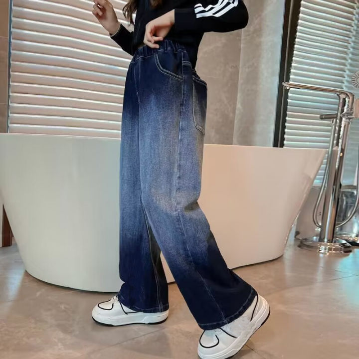 IENENS%20High%20Waist%20Jeans%20Girl%20Straight%20Loose%20Wide-leg%20Pants%20Spring%20and%20Autumn%20Korean%20Baggy%20Jeans%20Fashion%20Kids%20Denim%20Trousers%20-%20Image%207