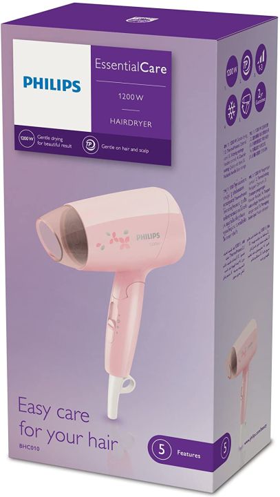Philips%20BHC010/00%20Essential%20Care%20Compact%20Hair%20Dryer%20%7C%201200%20Watt%20-%20Image%2010
