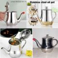 Stainless Steel Oil Tank Large Capacity Oil Bottle Kitchen Oil Filter Pot Soy Sauce Vinegar Container Coffee Pot.