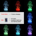 Anime 3D Lamp Night Light Boys Girls Manga Gift Touch Remote Control 16 Colors Changing Led Table Lamp Room Bedroom Desk Decor. 