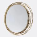 Better Homes Gardens Round Metal Decorative Wall Mirror, 17.13 X 17.13 X 3.15 Inches Home Decoration Living Room. 