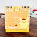 Cute 2023 rabbit desktop calendar student cartoon mini calendar unicorn Hello Kitty Gemini Doraemon Snoopy melody stitch cinnamoroll purin dog. 