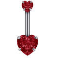 Trendy Zircon Navel Ring -Belly Button Rings -Body Piercing Jewelry -Stainless Steel.