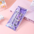 Kawaii Sanrio Stationary Set Cinnamoroll Kuromi My Melody Pencil Eraser Ruler Pencil Sharpener School Even Prizes.