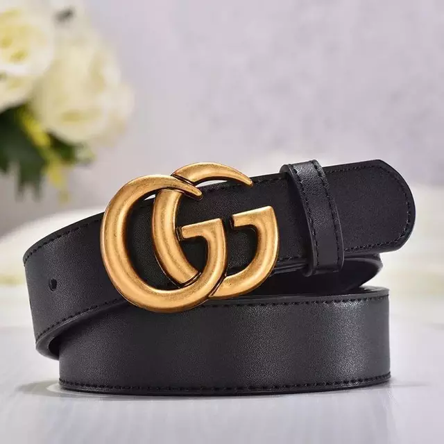 Black Leather Belt for Men