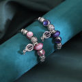 Amazon new Pan D pull bracelet women's color alloy diamond gourd model niche original design bracelet wholesale. 