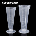 1/5pcs 50/100ML Transparent Graduated Measuring Cup Plastic Triangular Measuring Cup Paint Mixing Cup Kitchen Tool.
