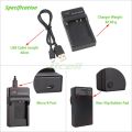 NB-5L USB Charger for Canon PowerShot SX200 SX210 IS SX220 SX230 HS S100V S110 IXUS 800 850 860 960 970 IS Camera Replace CB-2LX. 