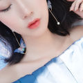 Carat Retro Asymmetric Butterfly Imitation Pearl Earrings Fashion Round Flower Brincos Long Statement Wings Earrings Jewelry. 