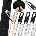 Clothing Jacket Diy Craft Sewing Zip Head Metal Zipper Pull Replacement Detacjpable Zipper Slider Pull Tab Repair Kit. 