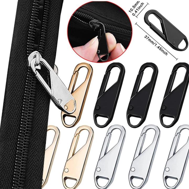 Clothing Jacket Diy Craft Sewing Zip Head Metal Zipper Pull Replacement Detacjpable Zipper Slider Pull Tab Repair Kit