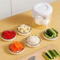 1 PCS Yogurt Strainer Maker Reusable Whey Separator Transparent & White Plastic+Stainless Steel for Sauce Fruit Juice Nut Mesh Strainer.