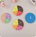 9Pcs/Set EVA Addition Subtraction Fractions Instrument Round Math Teaching Aids Score Question Demonstrator Student Teaching Tools.