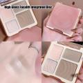 Four-color Highlighter Contour Palette Illuminator Makeup 3D Bronzer Matte Contour Powder Rose Blush Highgloss Palette Cosmetics. 