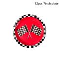 Racing Car Birthday Disposable Tableware Race Car Party Supplies Plates Napkins Race Sports Kids Boys Birthday Party Decorations. 