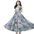 Women's Stylish Digital Print Long Gown Maxi Dress One Piece Casual Kurti. 