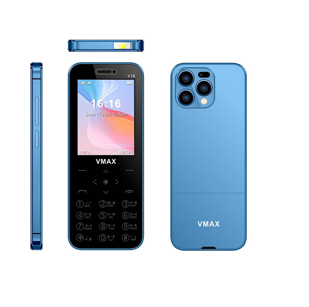 Vmax V16 Ultra Max Touch Button Phone Dual Sim Warranty