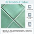 3D Peel and Stick Green Tile Kitchen Splash Back Tile Sticker 3D Wall Sticker Self-adhesive Wall Panel Waterproof. 
