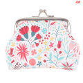 【Limited edition】 Printed Flowers Purse Hasp Wallet Small Pocket Purse Wedding Candy Bag Encounter. 