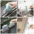 2 pcs Magic Window Cleaning Brush Creative Window Groove Cleaning Cloth Windows Slot Cleaner Brush Clean Window Slot Clean Tool.