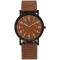 ALYSSA Hand Jewelry Fashion Canvas Band Luminous Birthday Gifts Casual Temperament Male Clock Men Quartz Watches Arabic Number Sports Wristwatches. 